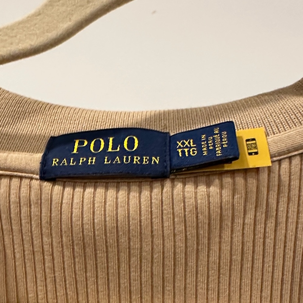 Polo by Ralph Lauren Tan Ribbed Sweater